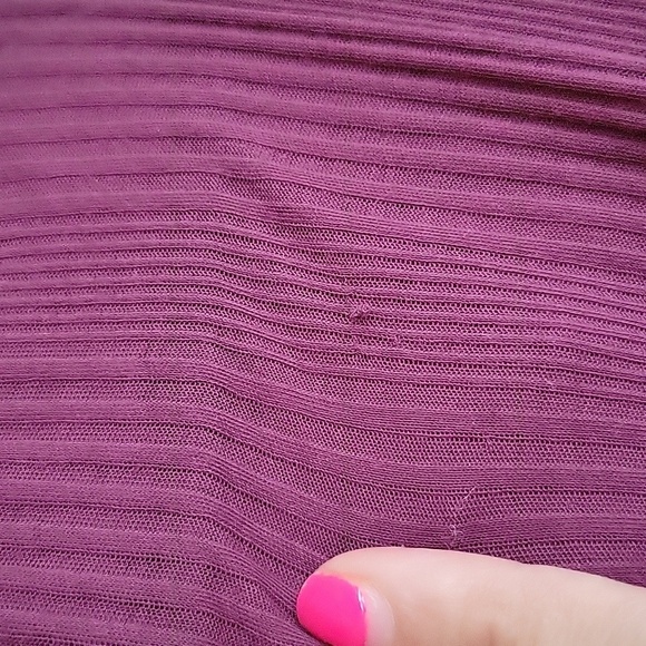 Free People Size Small Plum Day Dreaming Balloon-Sleeve Top - Picture 9 of 10